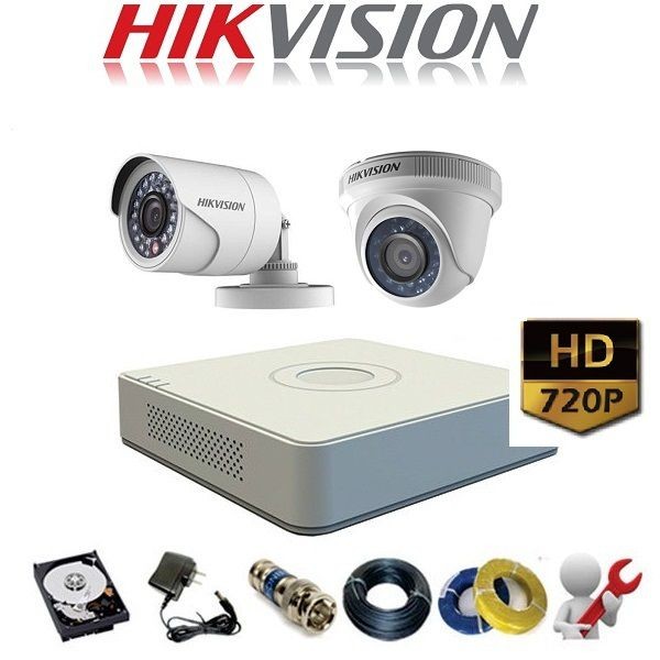 Trọn bộ 2 camera HIKVISION 1.0 MP